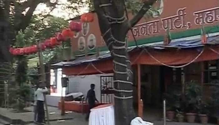 The Maharashtra BJP Office in Mumbai gears up ahead of counting of votes today.