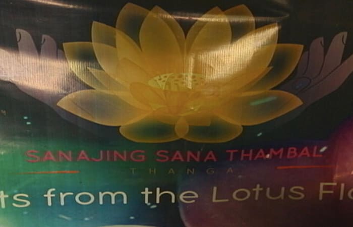 Bijayshanti has set up an enterprise 'Sanajing Sana Thambal' and sells various products like scarves, neckties, sarees, and shawls, made of Lotus silk.