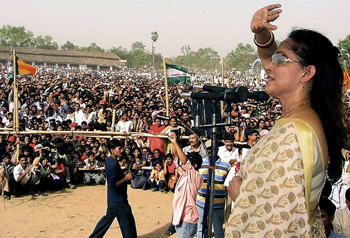 But the battle of Manipur is being largely seen as a three-cornered contest between Chief Minister Okram Ibobi Singh, BJP's O Indira Oinam and Trinamool Congress's A K Manglemjao Singh in Thoubal. Recently, actress and BJP member Hema Malini campaigned for Oinam Indira, a school teacher, in Manipur where she urged the people to 'throw the corrupt Congress government out of power.'