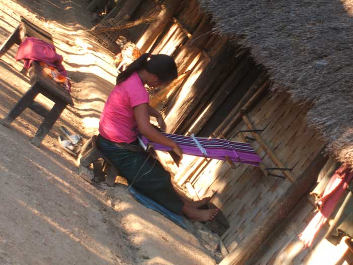 Every home has a loom and they wear clothes woven at home.  (Photo courtesy: Kishalay Bhattacharjee)