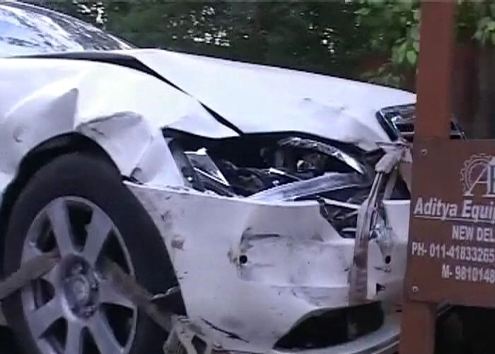 A Delhi Police constable has died and another has been injured after a Mercedes, allegedly being driven at high speed, ran them over in New Delhi's Paschim Vihar area a little after 1 am today.