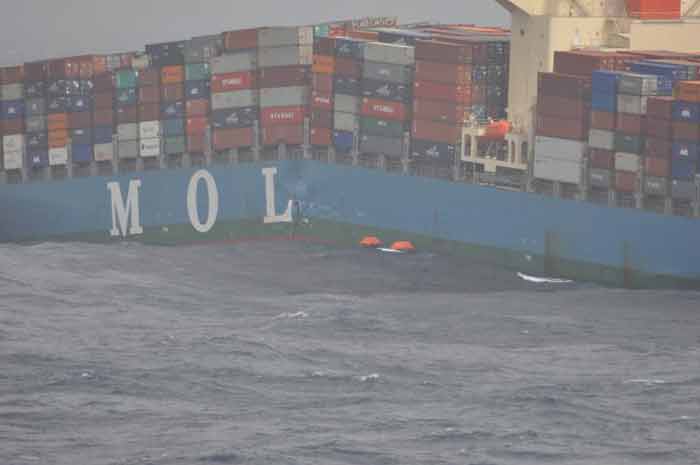 Merchant vessel splits into two off Mumbai coast