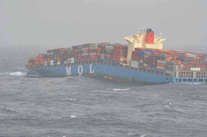 Merchant vessel splits into two off Mumbai coast