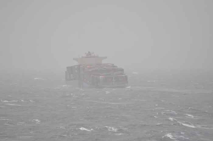 Merchant vessel splits into two off Mumbai coast