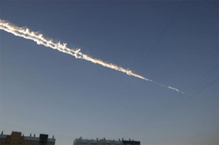 Meteor strike above central Russia