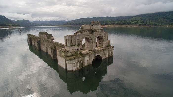 Centuries Old Church Emerges from Water in Mexico
