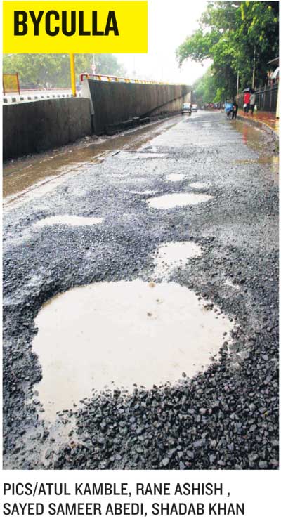 Deputy Commissioner of Police (Traffic) Nandkumar Chougle said, "Potholed roads are a major concern for us. In a damaged stretch, vehicles cannot move beyond a speed of 10-20 kmph, instead of the usual 30-40 kmph. We have deployed 1,200 policemen only to maintain traffic at the bad roads."<br></br><br></br>

"The situation in places like Chembur, Sion, Bandra, Ghatkopar, where the roads are made of paver blocks, is the worst, as the blocks get dislodged, creating craters. We are in dialogue with the BMC road officials, but the situation is becoming unmanageable. Even flyovers have craters."<br></br><br></br> <a href=" http://www.mid-day.com/" class="fa fn fl fs12"><b>Photo courtesy: Mid-Day.com</b></a>