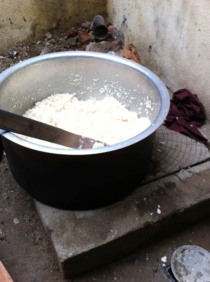 No lessons learnt? Mid-day meal cooked on septic tank next to toilet