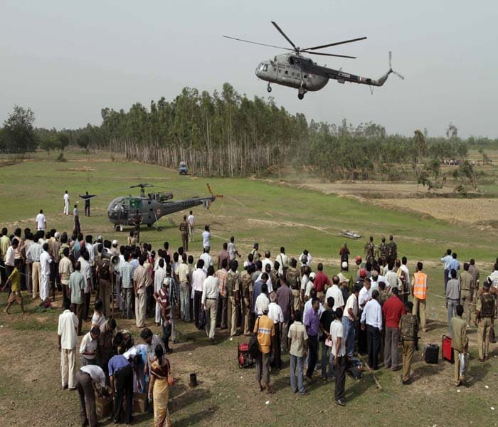 Indian Air Force helicopters have been pressed into service at the accident spot and have airlifted some of the injured to hospitals.(AP Image)