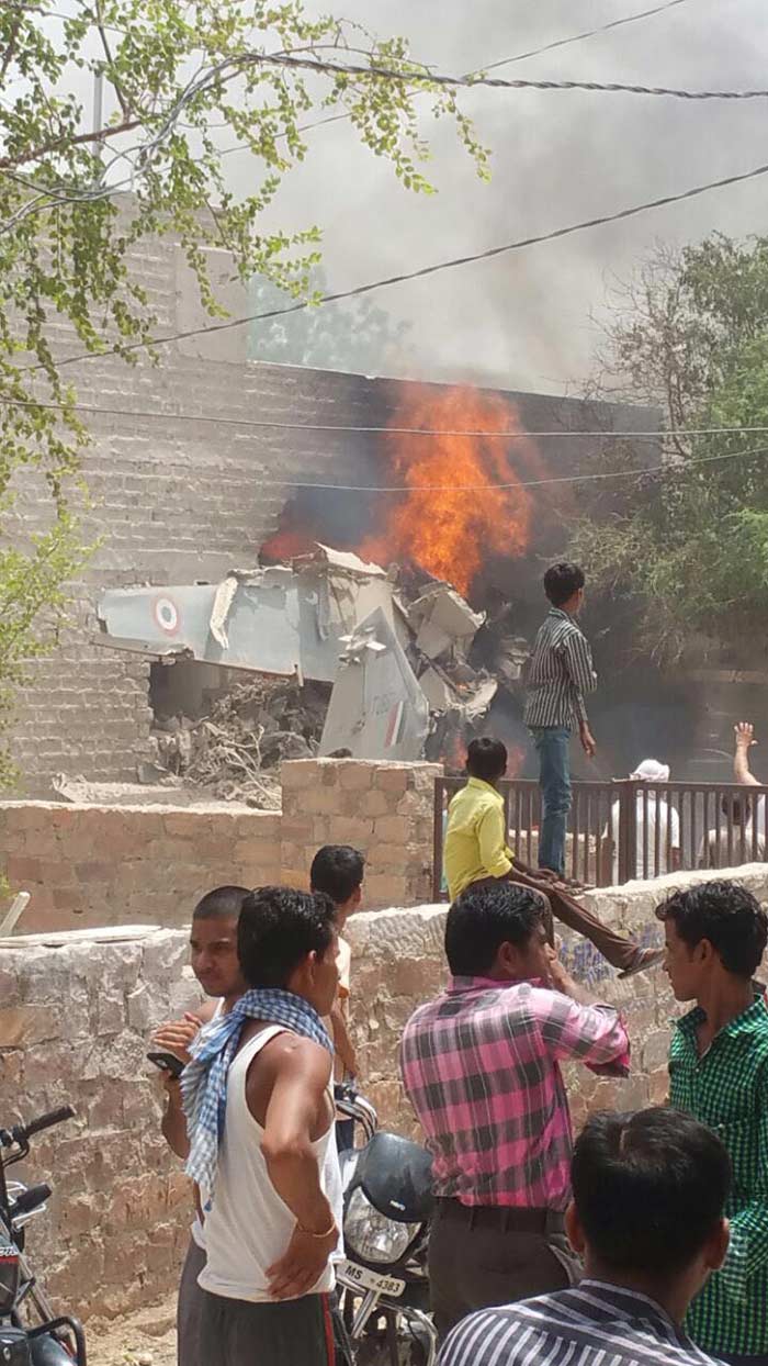 MiG-27 Fighter Jet Crashes In Jodhpur