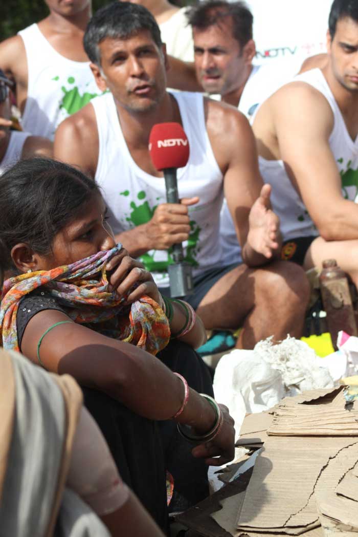 The activity is one of the many green activities that are  apart of Milind Soman's 'Green Run'.