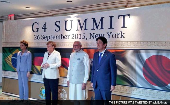 PM Modi Hosts Germany, Japan and Brazil at G4 Summit