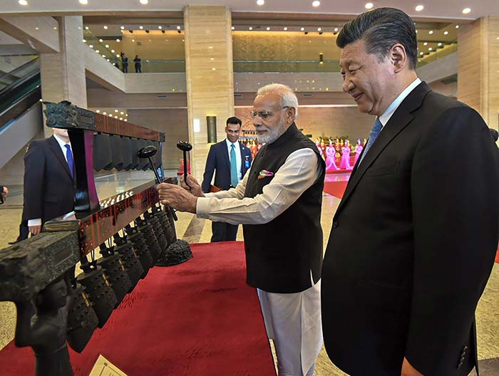 PM Modi got a colourful welcome on his arrival in China for a two-day visit