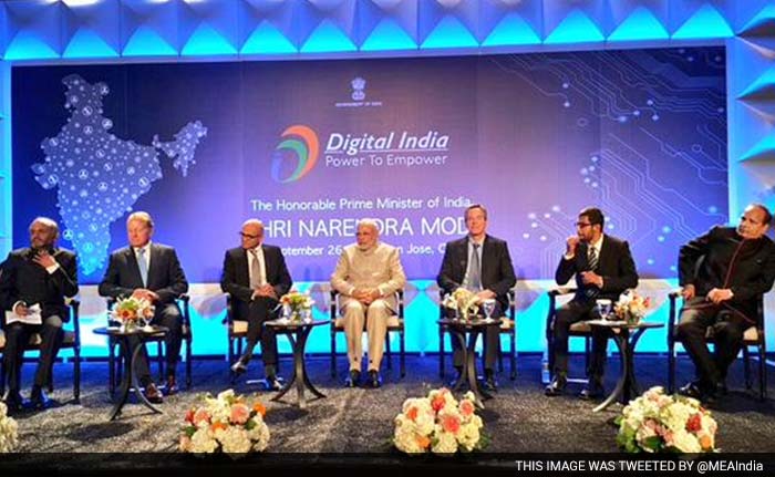 The tech leaders that the PM met included Adobe's Shantanu Narayen, Qualcomm's Paul Jacobs, Cisco's John Chambers, Microsoft's Satya Nadella and Google's Sundar Pichai.