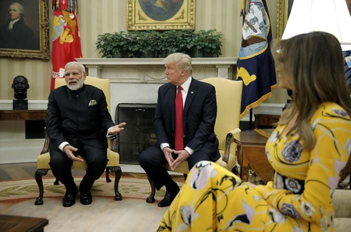 In Pics: PM Modi Greeted By Donald Trump With Handshake At White House