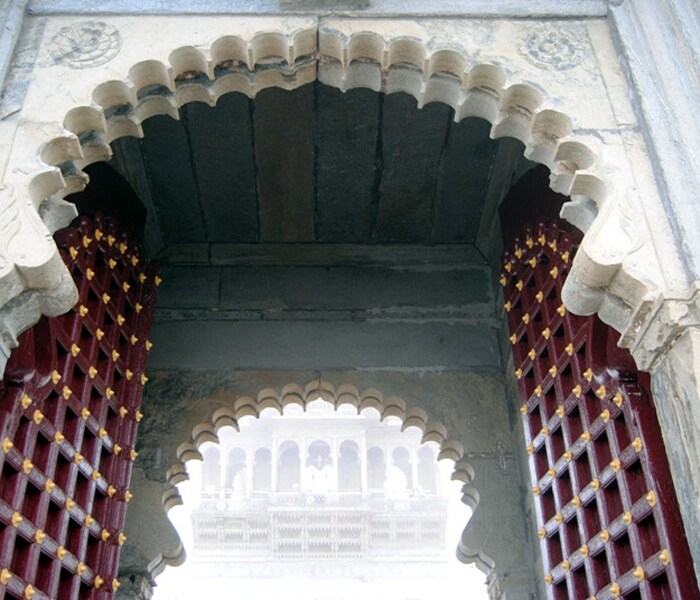 <b>Royal entrance: </b>The entrance of the monsoon palace. (Image: Ketki Angre)