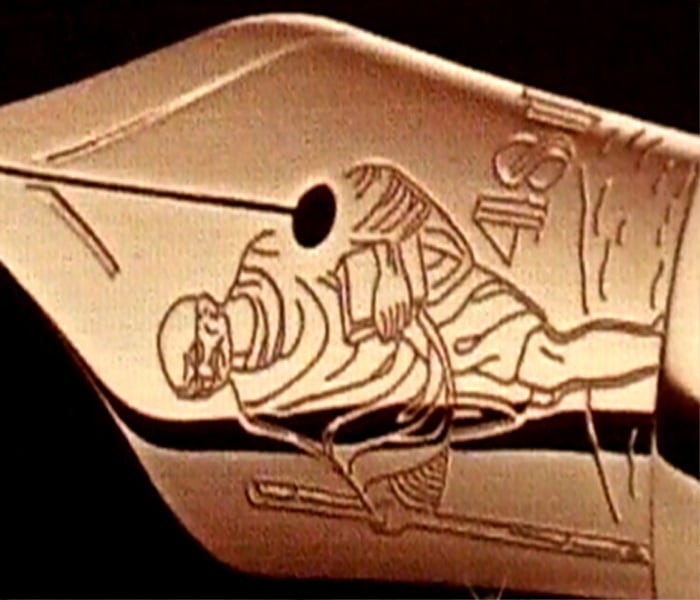 Just in time for Gandhi Jayanti in year 2009, the Mahatma was projected as a poster boy for an international brand. Gandhiji's picture was engraved on a luxury pen, priced at Rs 11-lakh. Inspired by his 241 Mile Dandi March, the Montblanc collection had only 241 pieces available worldwide. "We were launching our limited edition pen and we thought who better than Gandhiji as a global icon to communicate to the world the values of our company," said Lutz Bethge, CEO, Montblanc. The 18 K gold, rhodium-plated nibs had an intricate hand-engraved depiction of Gandhi setting off on the momentous salt march of July 1930.