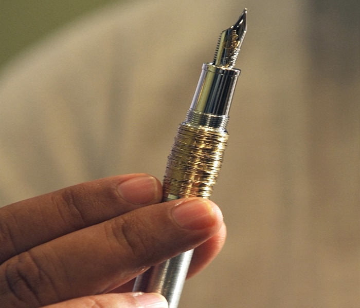 Gandhiji's image on hoardings for the pen conveyed the message that the pen is mightier than the sword. The promotions created furor among various quarters. Many objected to the name of Gandhi being used to sell an item like a luxury pen, when he himself never lived in luxury, shunned wastage and excesses and used cheap pencils. Being made the brand ambassador of a luxurious brand was seen as a far cry from the high priest of khadi, who stood for simple living, high thinking.