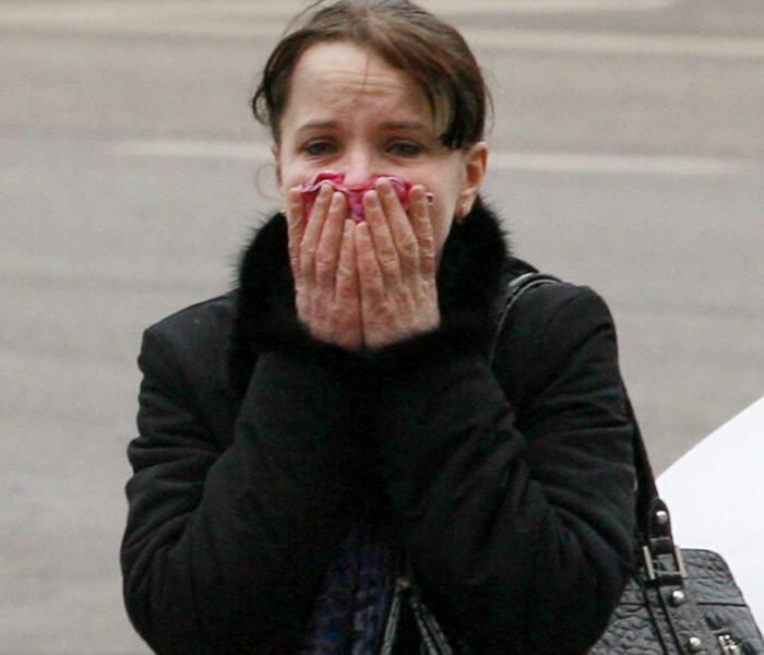 Passengers, many of them in tears, streamed out of the station, one man exclaiming over and over "This is how we live!"