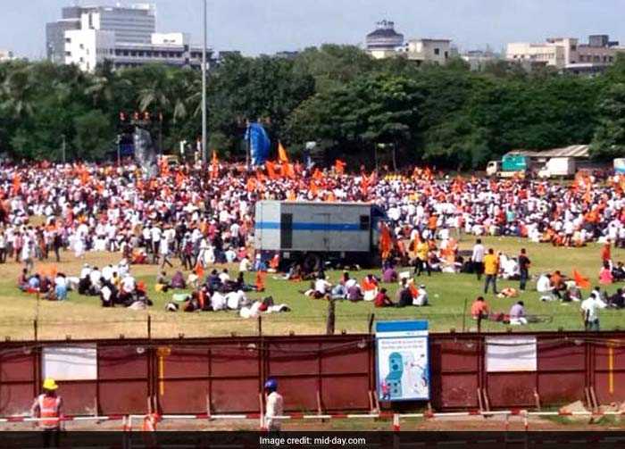 Pics: \'Maratha Kranti Morcha\' Protest Rally In Mumbai