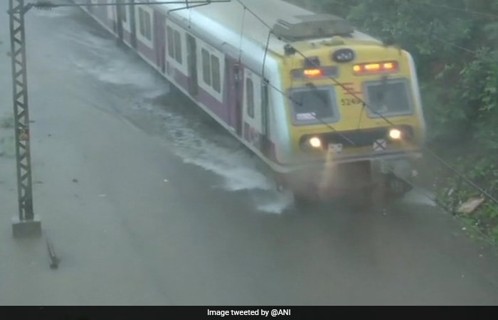 Mumbai Rain: Trains Rescheduled, Railway Tracks Submerged - Pics