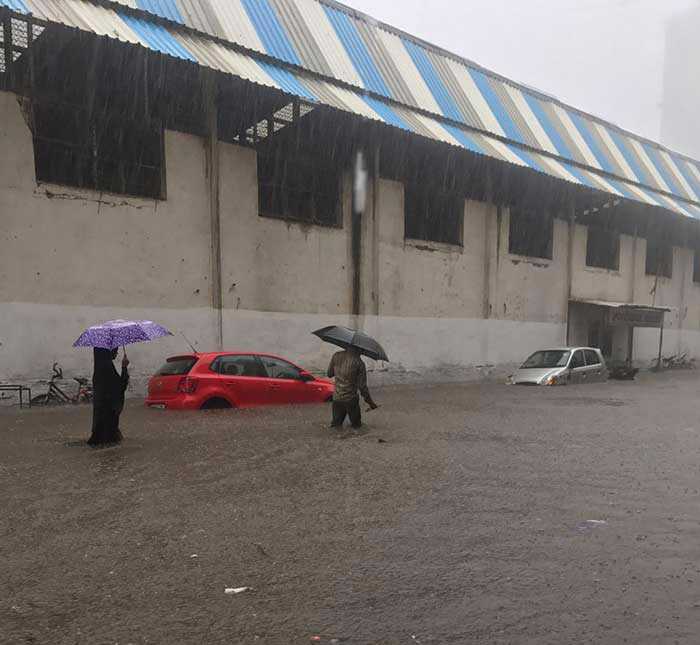 5 Dramatic Pics Of Mumbai Thigh-High In Water