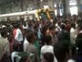 Photo : Mumbai trains stalled by motormen strike