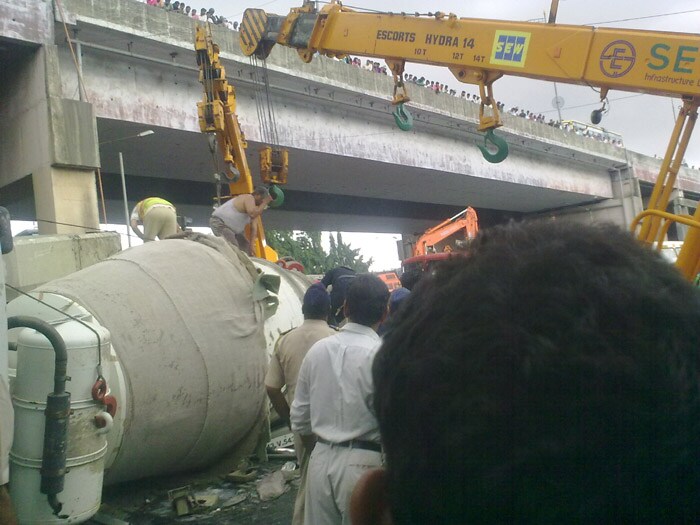 A traffic constable has also been badly injured.