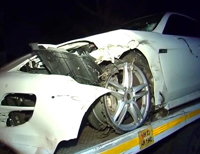 In the accident involving the Porsche, Ankesh Shahra, son of Dinesh Shahra, the MD of Ruchi Soya, was arrested after he knocked down a motorcyclist while speeding in his car.