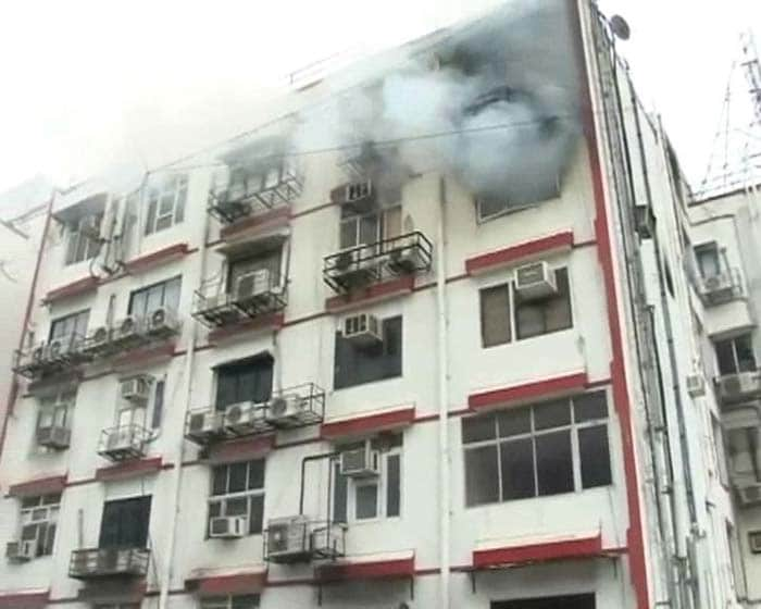 A fire was reported on the ninth floor. The building in Tardeo is a 10 storey building which is a residential-cum-commercial building.