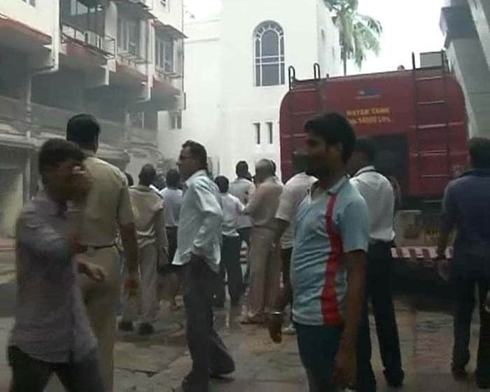 Residents of the building gathered outside to watch and help in rescue operations. No casualties were reported and the fire brigade managed to rescue everyone in time. About 10-12 people were taken to local hospitals for first aid.