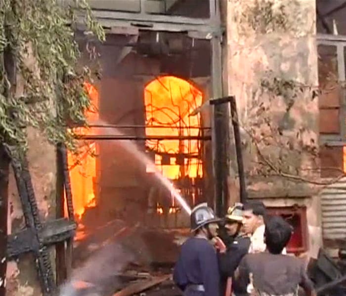As many as twenty-two fire engines have been rushed to the spot. (NDTV photo)