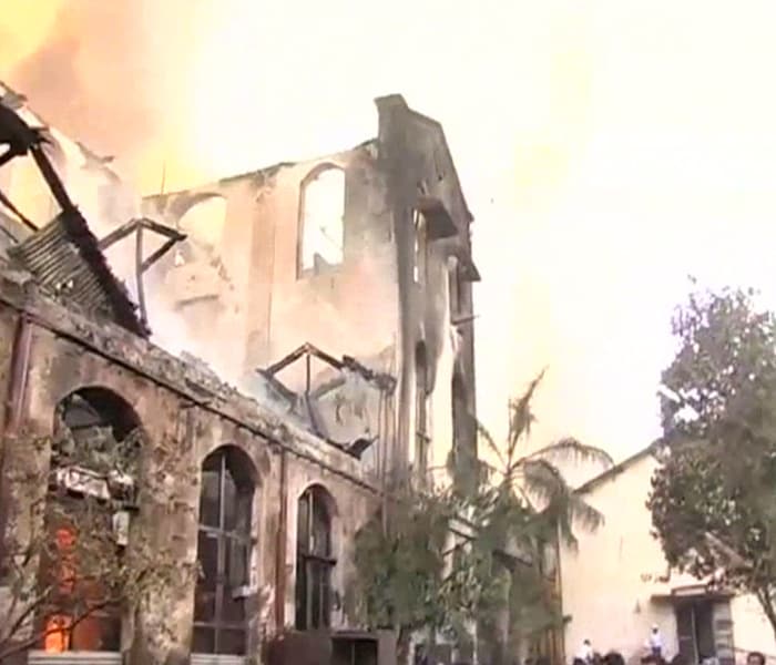 Residential buildings in the vicinity have not been affected by the fire. (NDTV photo)