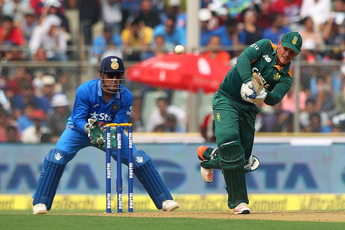 De Kock was first to take advantage of a favourable pitch and some woeful Indian bowling to notch his eighth one-day century and his second of the series off 87 balls.