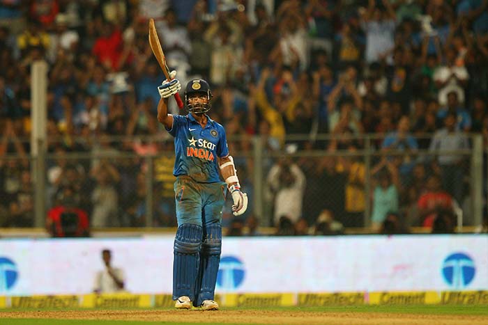 Rahane hit his third fifty in the series but fell short of partners. He was also involved in a 112-run stand for the third wicket with Dhawan.