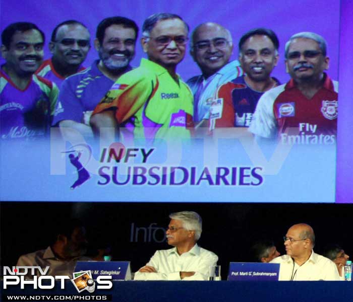 On the company?s journey into its 30th year, Murthy said, "Turning thirty is a good time to reminisce, reflect and look ahead. Thirty is also the time to break new ground.? Infosys was founded on July 2 1981 by seven entrepreneurs. (PTI Photo)