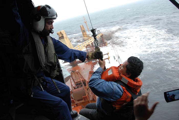 Ship near Mumbai sinks, 30 crew members rescued