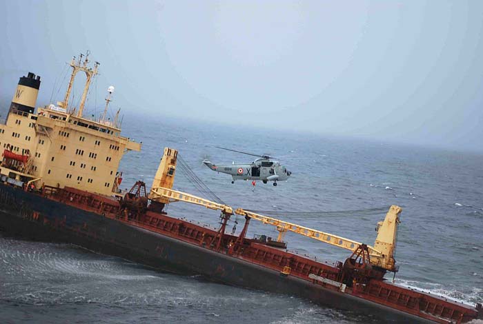 Ship near Mumbai sinks, 30 crew members rescued