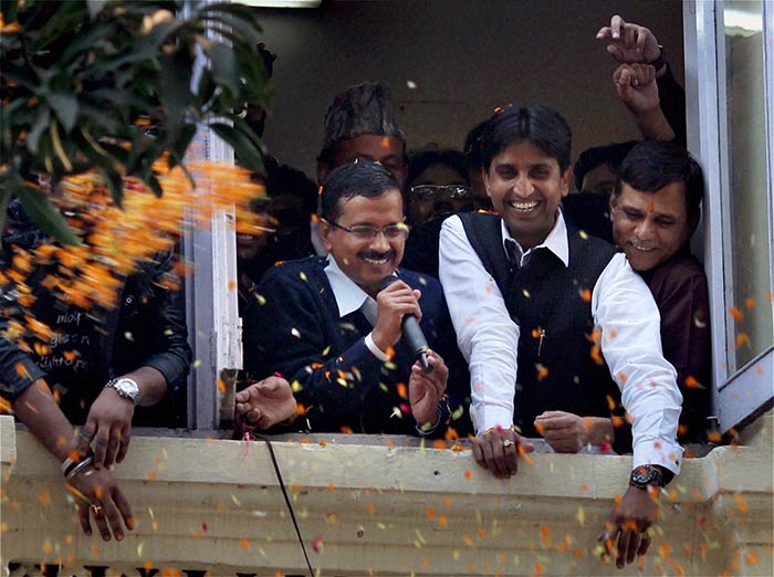 <b>In semis ahead of 2014 polls, BJP wins big, but AAP steals the show</b> <br /> <br />

The 2013 assembly polls, billed as semi-finals ahead of the 2014 national election, delivered a 4-1 win for the BJP - the party won absolute majority in Rajasthan, Madhya Pradesh and Chhattisgarh and was the single-largest party though shy of a clear majority in Delhi. Mauled in these states, the Congress only had a consolation victory in Mizoram. <br /> <br />

The show-stopper of the elections, however, was taxman-turned-activist-turned-politician Arvind Kejriwal and his year-old Aam Aadmi Party that made a stunning political debut by winning 28 of Delhi's 70 seats, second only to the BJP, but eight short of a majority. The AAP will form a government in Delhi with external support from the Congress and Mr Kejriwal as the new Chief Minister. <br /> <br />

The Congress, which had begun the year on a good note by wresting from the BJP its only state in the south, Karnataka, and retaining power in Meghalaya, acknowledged that there was a lesson to be learnt from the "Aam Aadmi Party phenomenon." <a href="http://www.ndtv.com/article/list/assembly/"><b>(Assembly Elections 2013: Complete Coverage)</b></a>