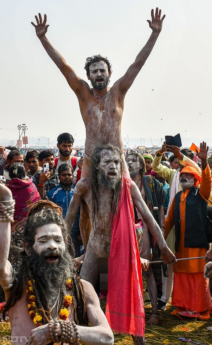 मकर संक्रांति और माघ मेला 2026 के अवसर पर प्रयागराज के संगम तट पर आस्था का सैलाब उमड़ पड़ा है. दूर-दराज के नागा साधु पवित्र स्नान के लिए पहुंचे हैं.