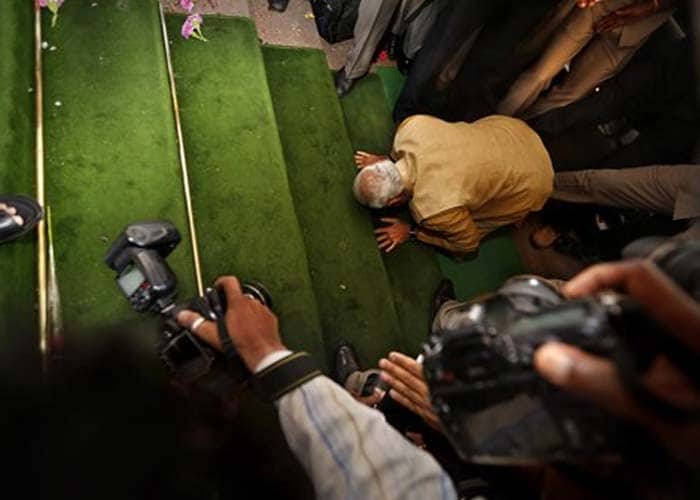 For Narendra Modi, an Emotional  Day in Parliament