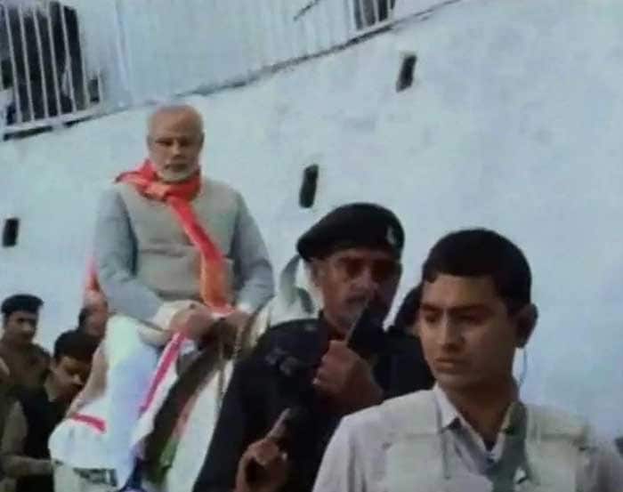 Narendra Modi visits Vaishno Devi shrine ahead of rally in Jammu and Kashmir