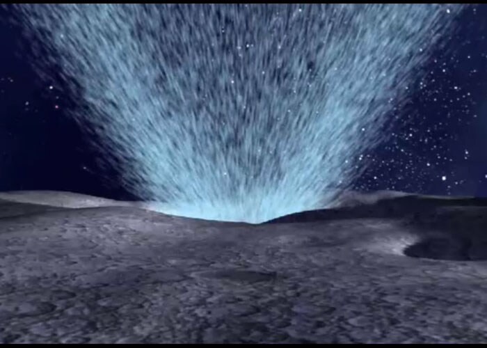 <p>Scientists hope an analysis of the debris will support the theory that water is hidden below the barren lunar surface. (NASA Photo)</p>