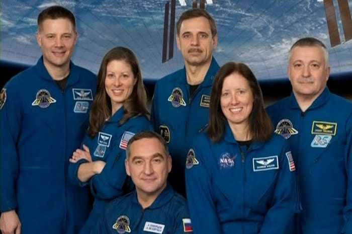 Two of the Americans on board - Douglas Wheelock and Tracy Caldwell Dyson - will venture out on a space walk to replace the pump on Thursday. A second space walk will be needed to finish the job, most likely on Sunday. Wheelock and Caldwell Dyson trained for this type of repair job before they launched to the space station. They were going to take a spacewalk anyway on Thursday to perform prep work for a shuttle visit in November. A pair of astronauts in Houston took to a giant swimming pool on Monday afternoon to rehearse the repair procedures. Another practice session was set for Tuesday.  (AP Photo)