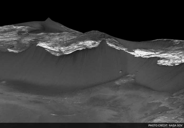 Scientists developed a new technique to analyze chemical maps of the Martian surface obtained by NASA's Mars Reconnaissance Orbiter spacecraft.