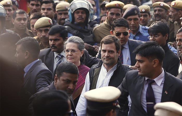 National Herald Case: Congress Supporters Protest As Gandhis Prep For Court Appearance