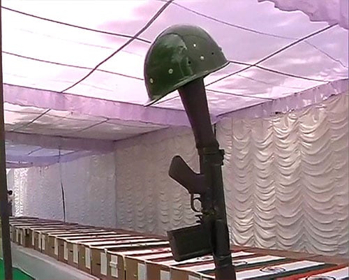 One head constable of the state police deputed with the paramilitary unit was also killed in the attack on Tuesday.