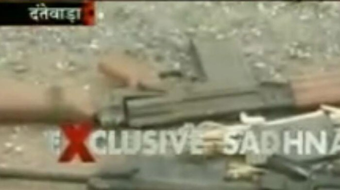 Early reports said at least 30 people had been killed in the landmine blast. But Special DG V Raman said: "I fear at least 50 dead, we are checking." (Image Source: Sadhna News)