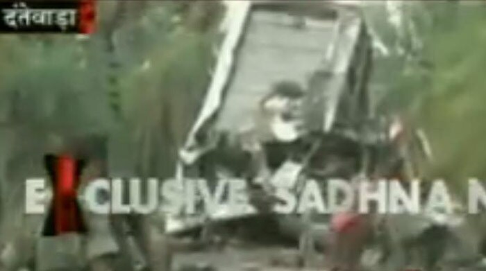 This is the first such attack on a civilian passenger bus. Security personnel in civilian clothes traveling on the bus were believed to have been the main targets of the attack. (Image Source: Sadhna News)