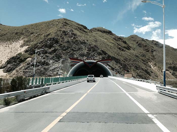 One of the many tunnels, China has built in the mountaineous landscape of Tibet to reach its target of more than one lakh kms of highways by 2020.